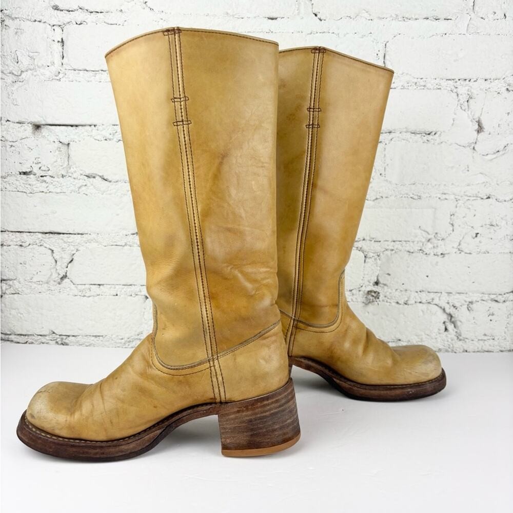 **Rare** Vintage 70’s Frye Banana Black Label Campus Boots